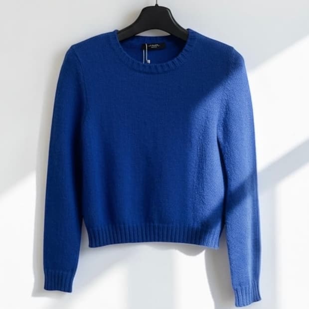 막스마라 위켄드 모헤어 블렌드 크롭 니트