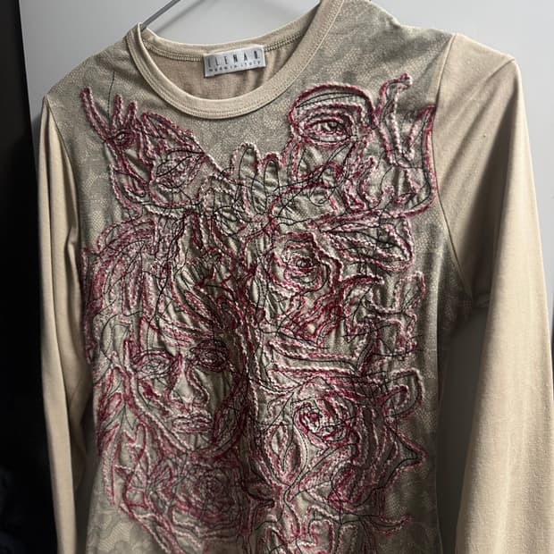 유럽빈티지 ELENAD 자수 롱슬리브 Made in ITALY