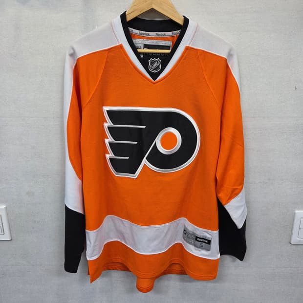 리복 빈티지 필라델피아 플라이어스 NHL 하키 져지긴팔 s
