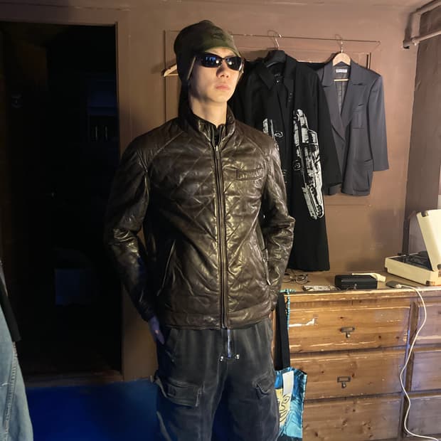 MASSIMO DUTTI LAMBSKIN QUILTING JACKET