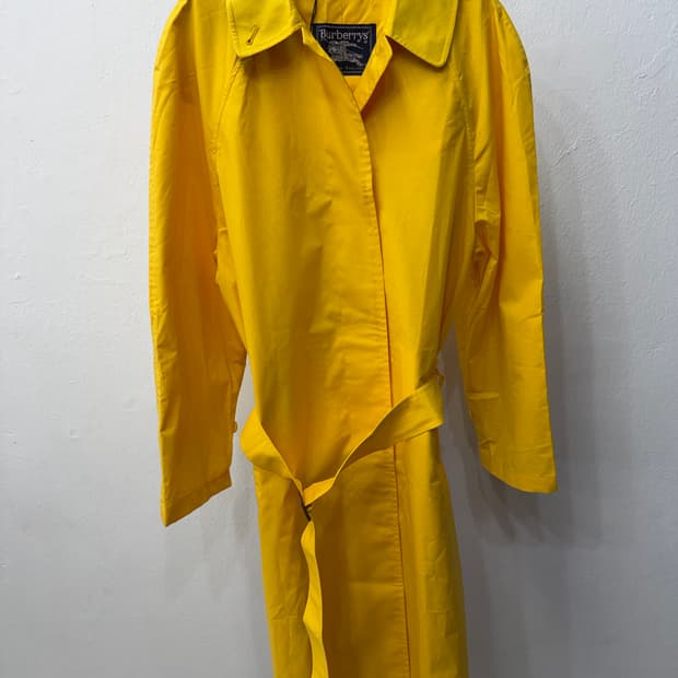 새제품) 버버리 정품 여성 옐로우 트렌치코트 8(66)
