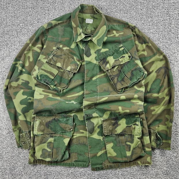 60's US ARMY ERDL 컴뱃 퍼티그 자켓 (XS)/ 10529