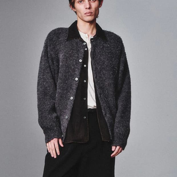 아트이프액츠 모헤어 가디건 차콜 M
