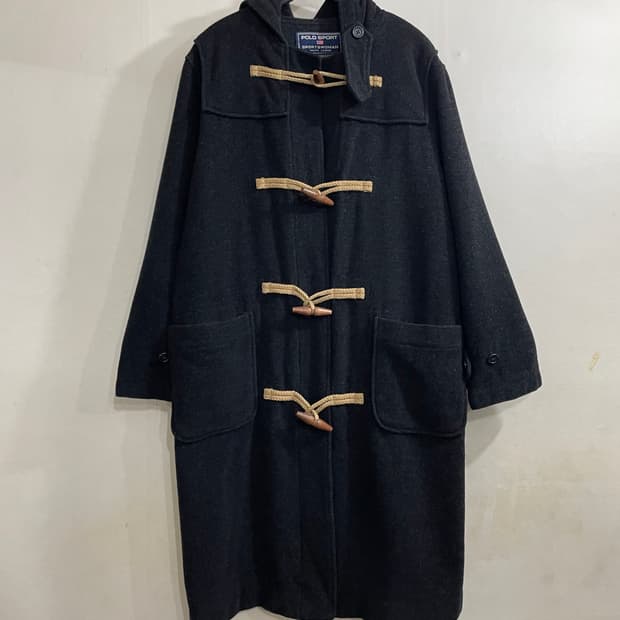 폴로 스포츠 랄프로렌 더플 코트 챠콜