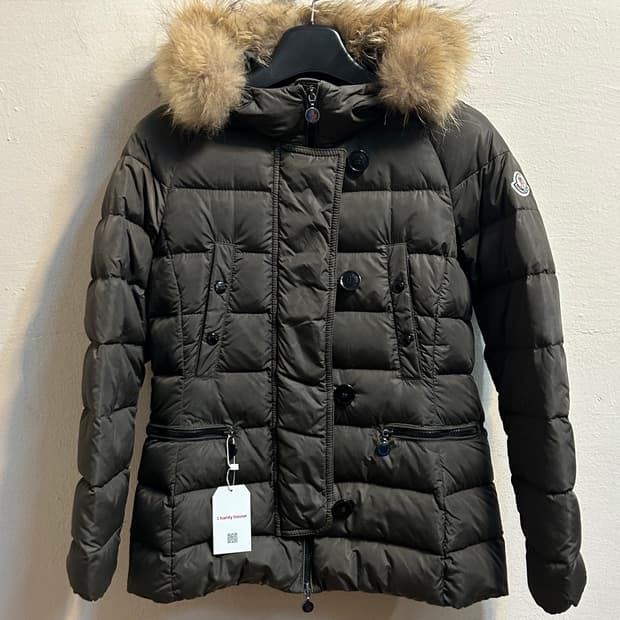 몽클레어 라쿤 퍼 다운 롱 패