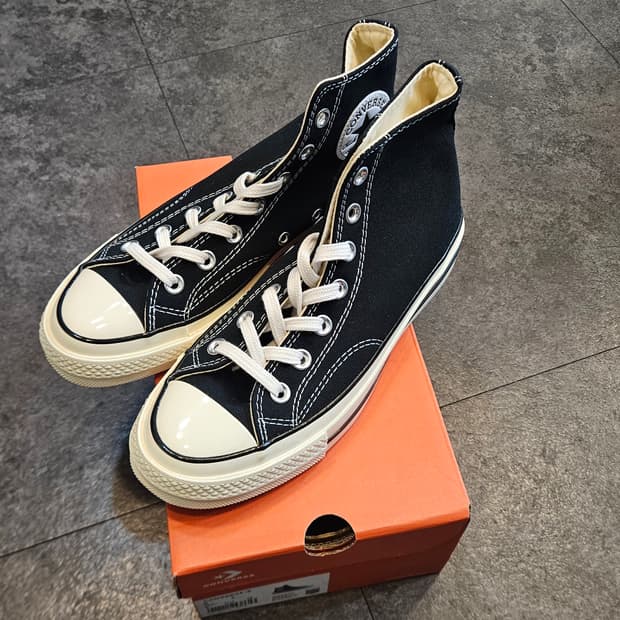 (새상품) 컨버스 척테일러 70 블랙 하이 240mm