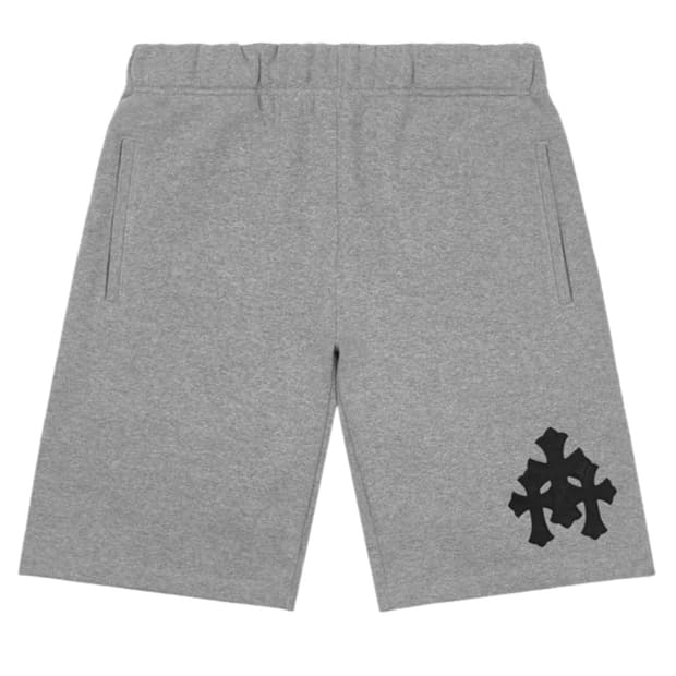 [L] 크롬하츠 트리플 크로스 레더 패치 페이퍼잼 스웨트  숏팬츠 반바지