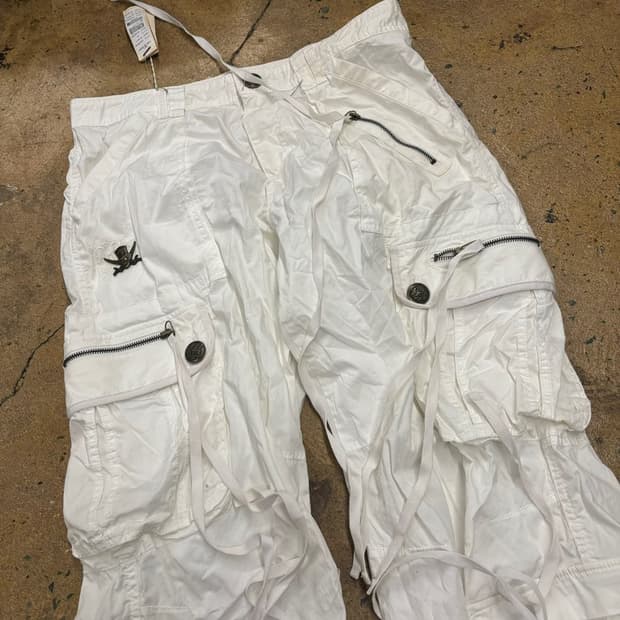 [정품/34] Tug Jean 화이트 카고 바지