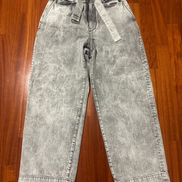 요크 벨티드 컷오프 데님 3