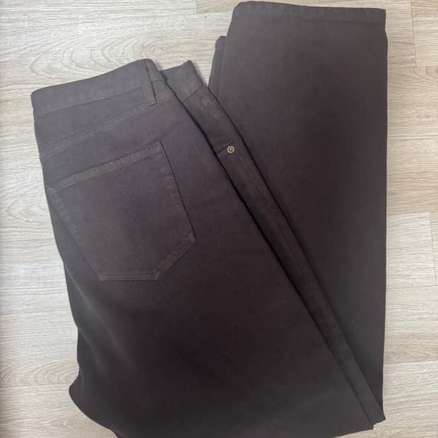 NOAH 노아시티하우스 브러시드 플리츠 진 퍼지 32사이즈