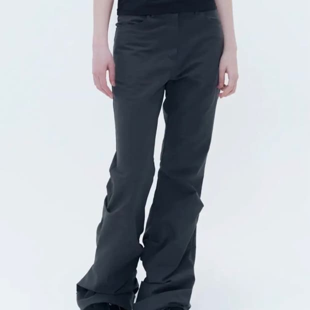 미세키 서울 Cotton shirring bootscut pants
