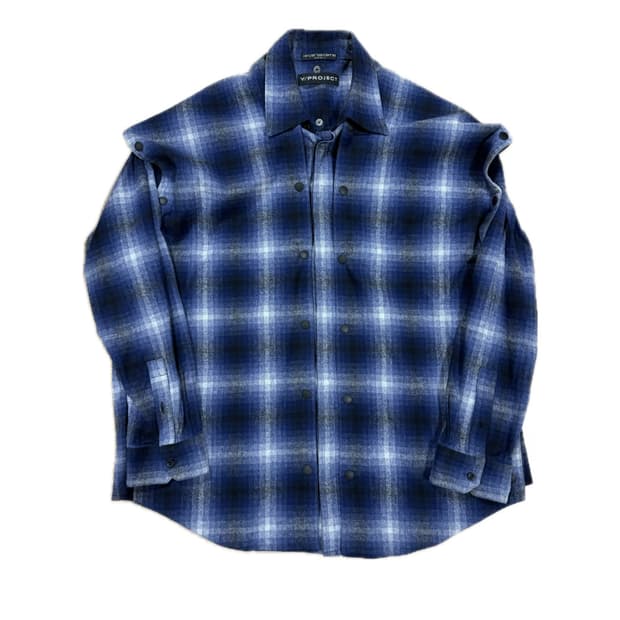 와이프로젝트 체크 패널 셔츠