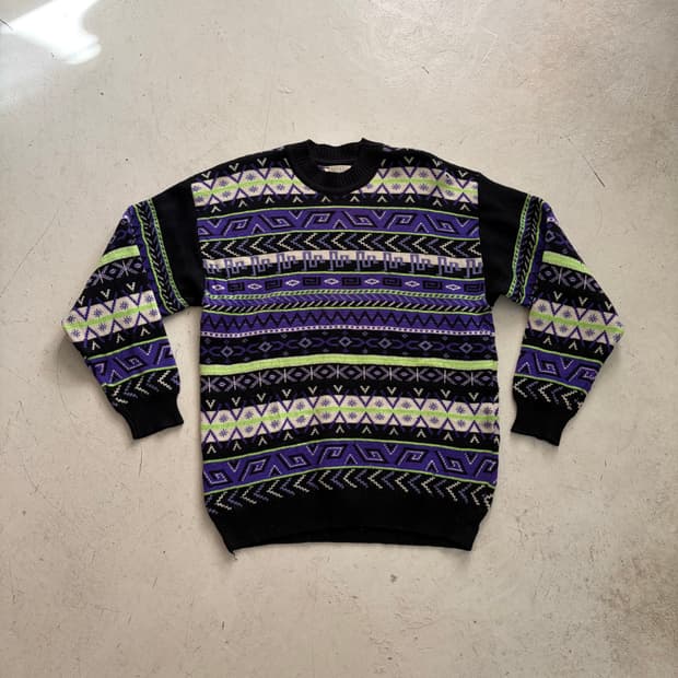 90s Capello 캐나다 빈티지 헤비 니트 스웨터 XL