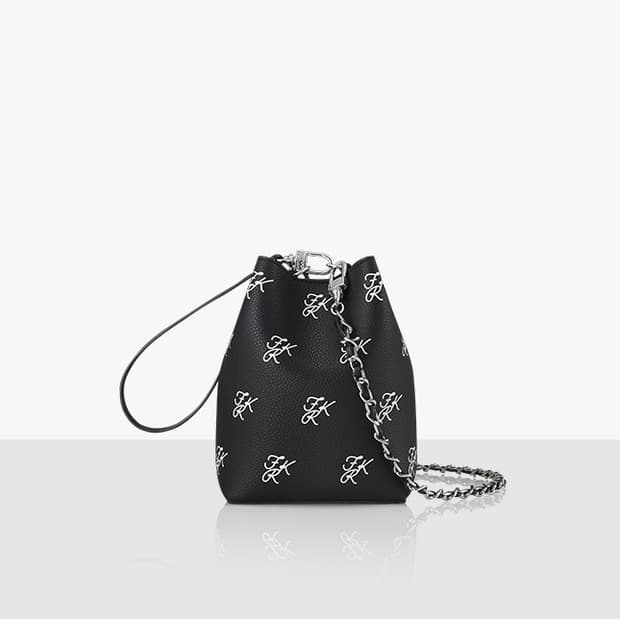 파인드카푸어 미니핑고백 패턴 체인 세트 - 블랙