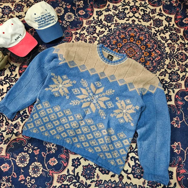 MAURICES 셰틀랜드 울(Wool)
100% 빈티지 스웨터
