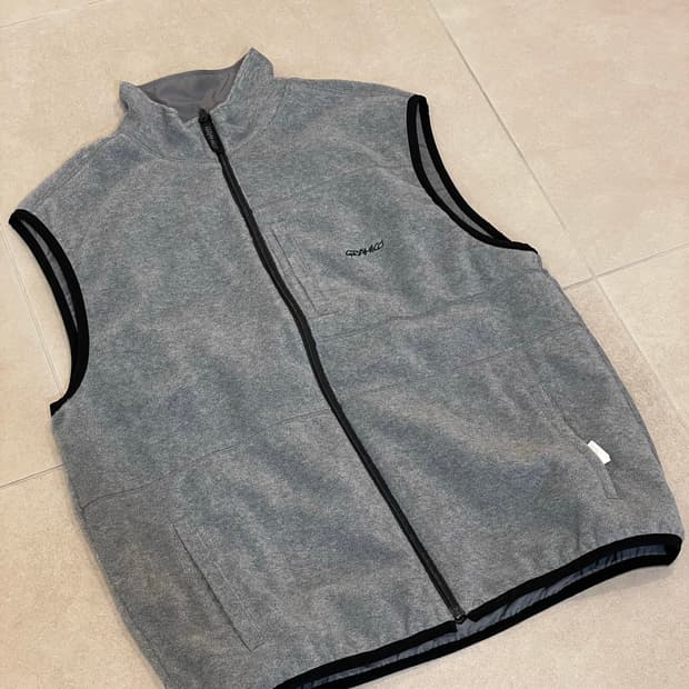 그라미치 써멀플리스 리버시블 베스트 그레이XL