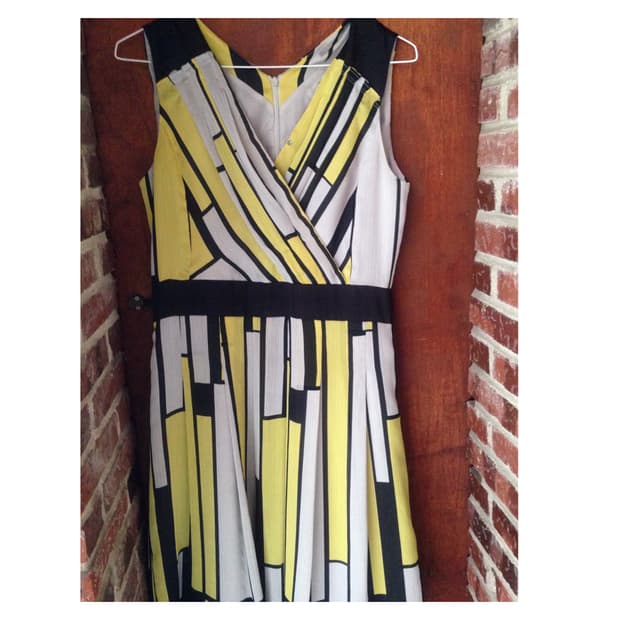 Vintage Art Deco Geometric Dress