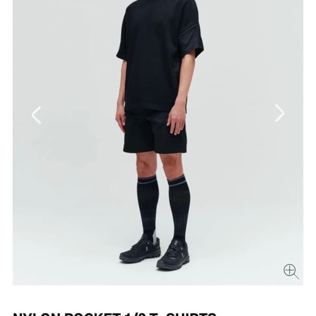 누마레 EE 나일론 포켓 반팔티셔츠 블랙