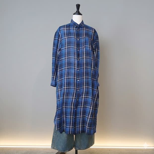 [zucca] 스트라이프 아사면 셔츠원피스