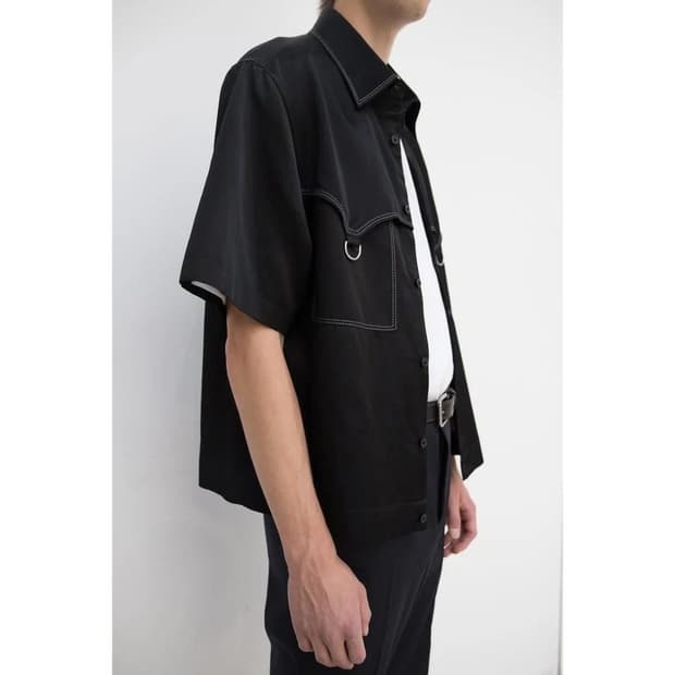 LANVIN 링포인트 포켓 셔츠