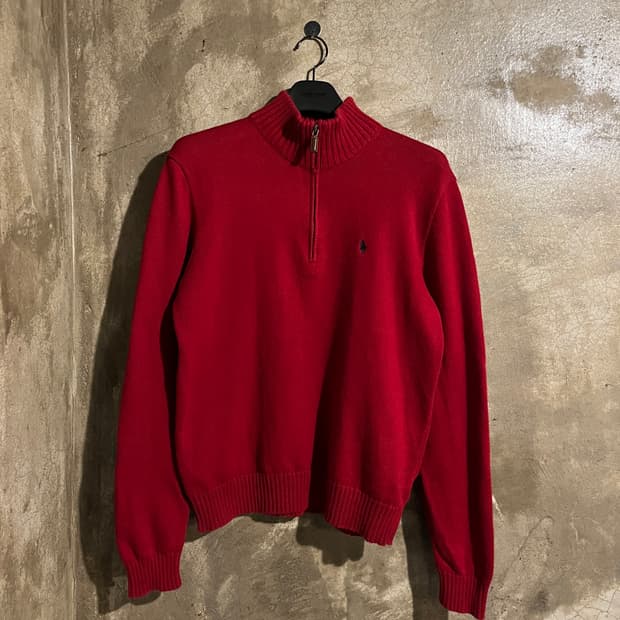 폴로랄프로렌 반집업 니트
