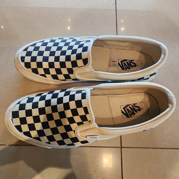 반스 체커보드 275mm 팝니다. 스니커즈