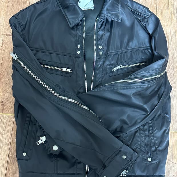 지퍼 트러커 나일론 자켓