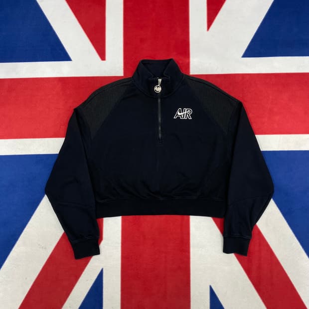 나이키 반집업 크롭 맨투맨 여성M 