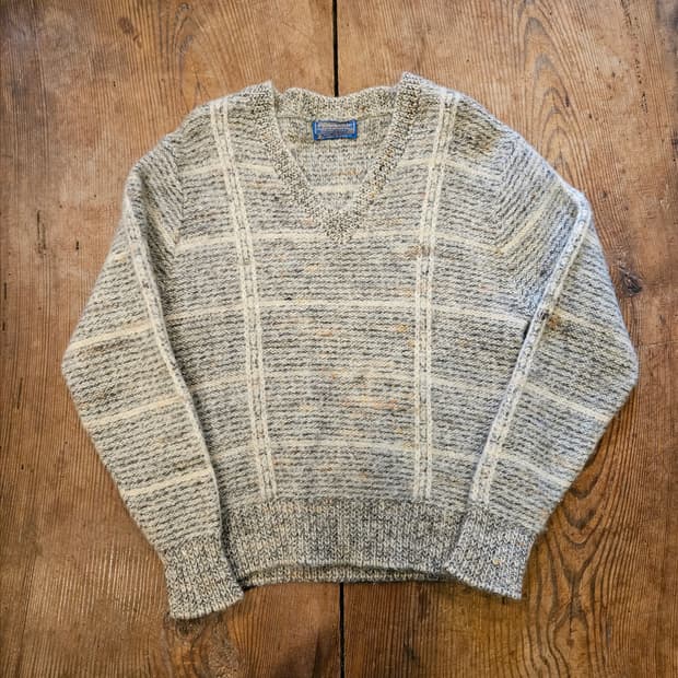 60s 빈티지 펜들턴 브이넥 울니트