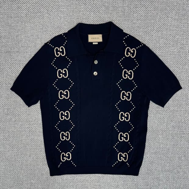 구찌 gg 니트 반팔 티셔츠