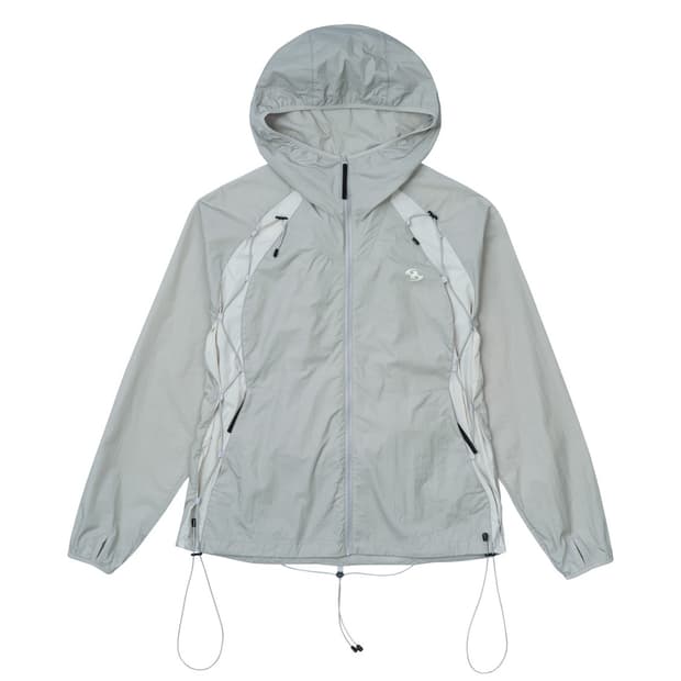 산산기어 24ss 백팩 바람막이 자켓 라이트 그레이