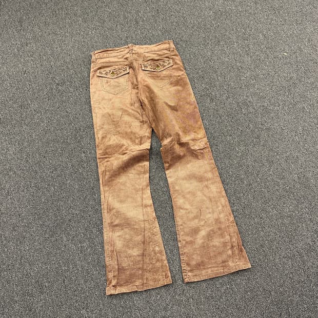 30) 재패니즈 빈티지 브라운 부츠컷 데님팬츠