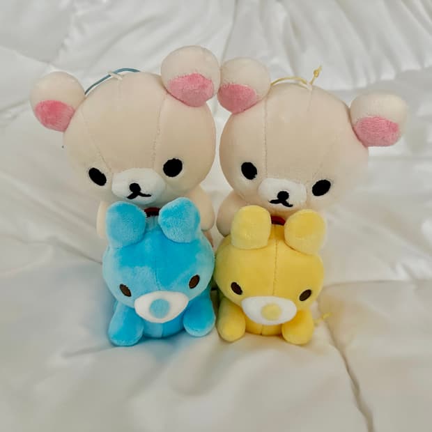 산엑스 코리락쿠마 리락쿠마 토끼 풍선 인형 우사기