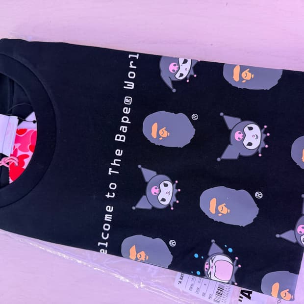 베이프 bape 쿠로미 티셔츠