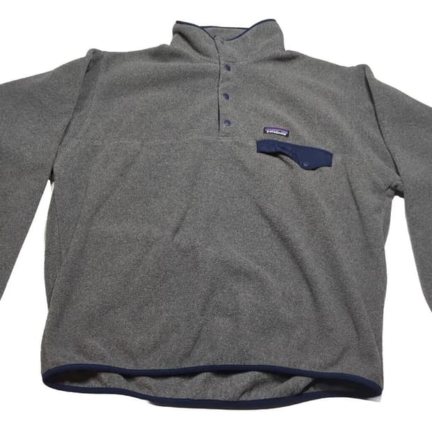 15FW 파타고니아 신칠라 스냅-T 그레이 네이비 플리스