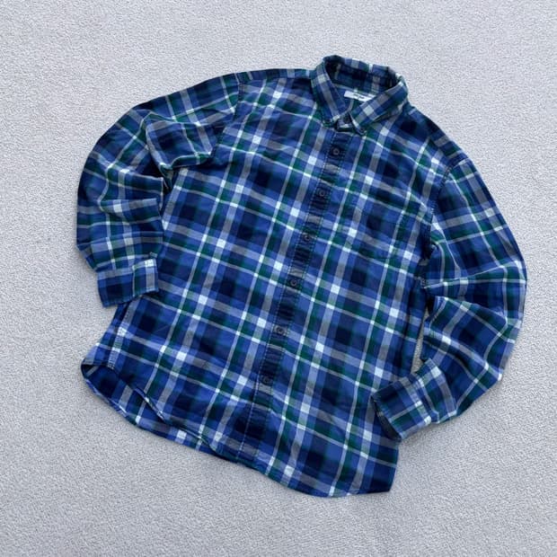 100 폴햄 체크 패턴 긴팔 셔츠 0428E