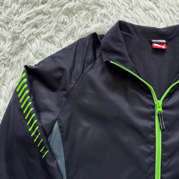 PUMA 일본빈티지 나일론 바람막이 집업 푸마 바람막이 L 42