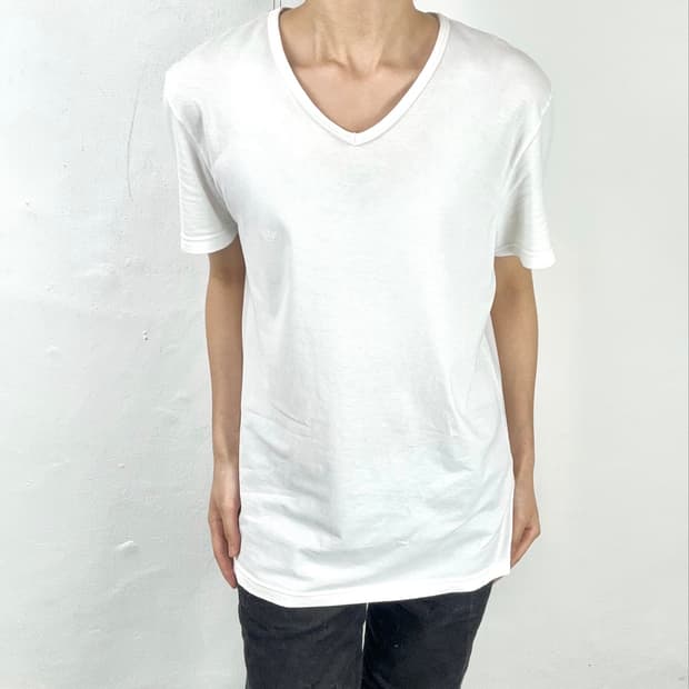 Emporio Armani Eagle Logo V-Neck T-Shirt