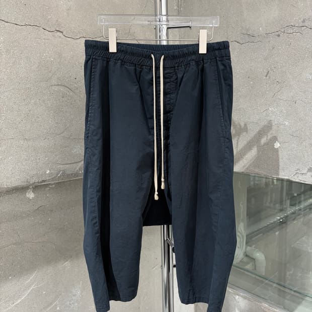 릭오웬스 드로우스트링 크롭 팬츠