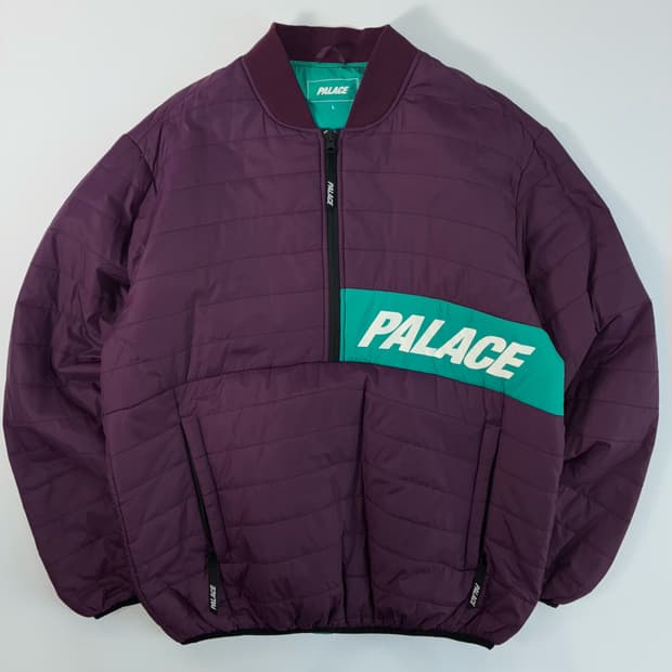 Palace  팔라스 하프 집 버건디 패커 자켓 