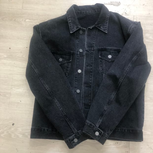 브랜디드 흑청 트러커자켓 2XL 110