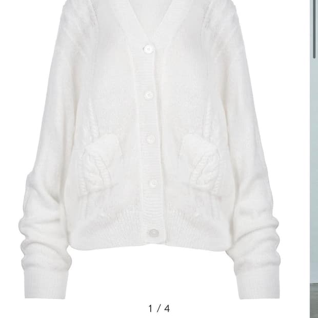 레이즈미야 Reismiya 에리 소프트 가디건 화이트