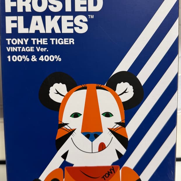 베어브릭 400%+100% 켈로그 토니 빈티지 버젼 정품
