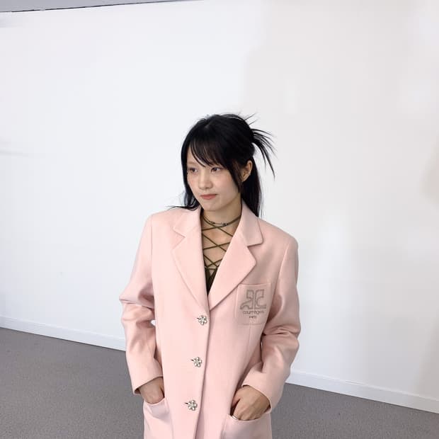 꾸레쥬 90s PureNewWool 블레이저 90-95