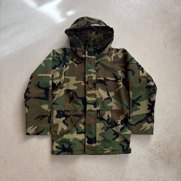 알파 인더스트리 빈티지 우드랜드 고어텍스 자켓 S