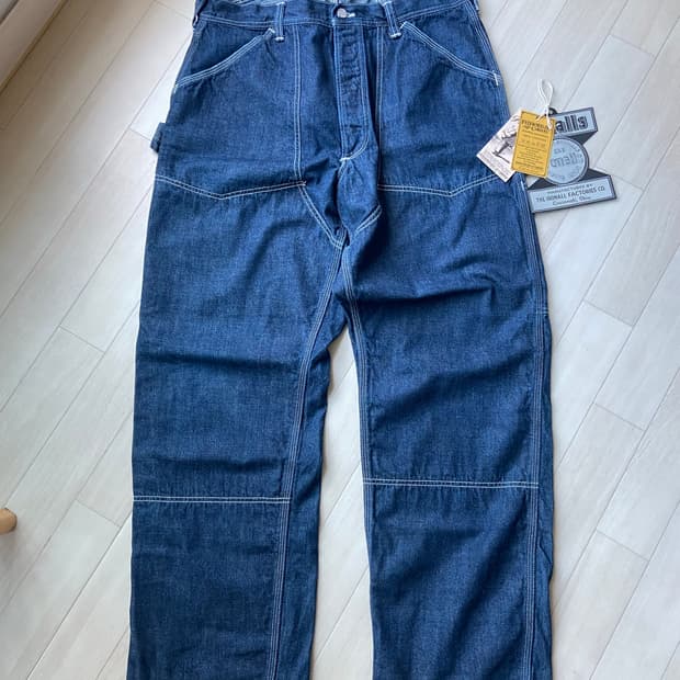 프리휠러스 아이언올 Lot102 데님오버롤 34X32