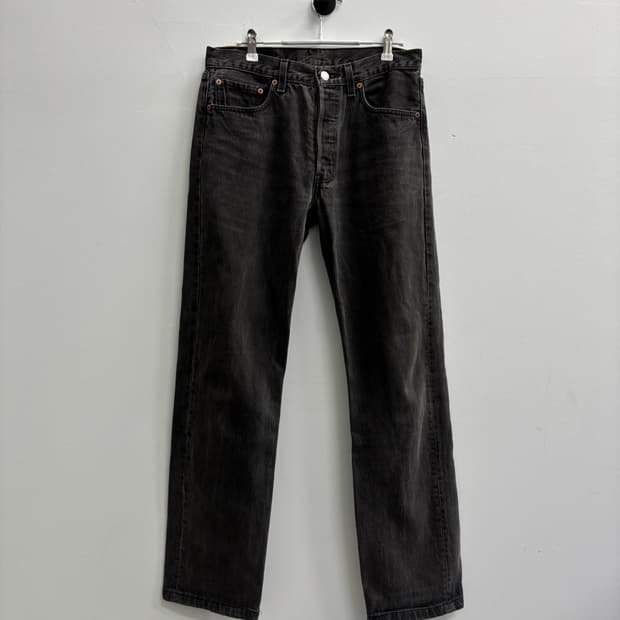 88s 리바이스(Levi's) 빈티지 501 블랙 데님 팬츠