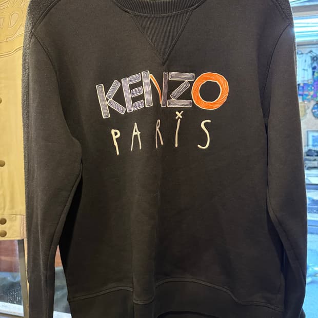 겐조 파리스 블랙 맨투맨