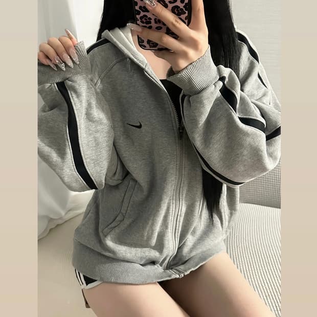NIKE 풀집업 후드 스웻셔츠 / Unisex M