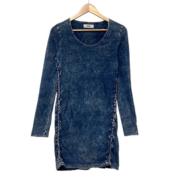 Diesel 디젤 데님 롱 슬리브 원피스